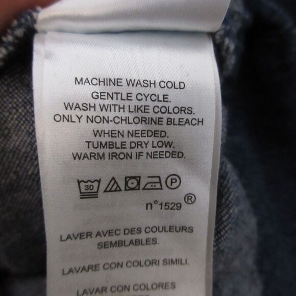 Lauren Ralph Lauren Shirt Dress  4 Blue Chambray Popover‎ Pockets Cotton - Picture 6 of 11